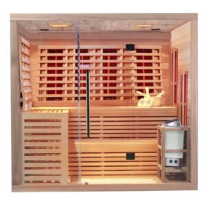 Infrarotkabine mit Sauna - 5 Personen - 220cm breit - Modell VSX 3 von Voss Infrarot