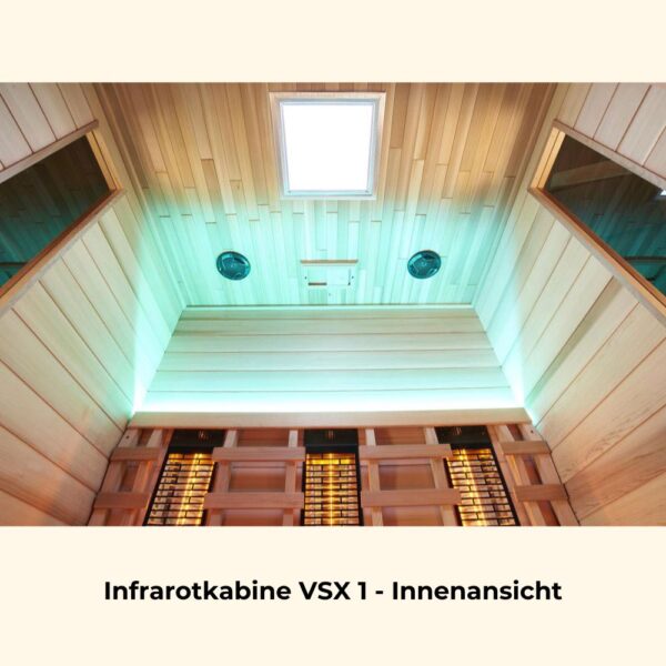 Infrarotkabine VSX 1 - Innenansicht