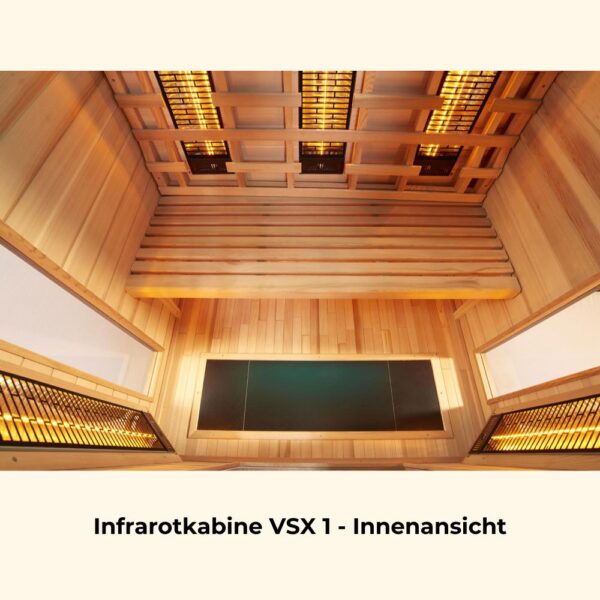 Infrarotkabine VSX 1 - Innenansicht